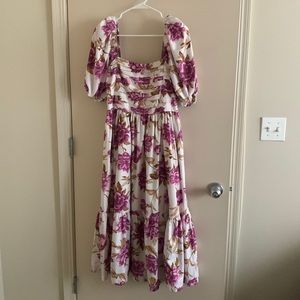 Abercrombie & Fitch Emerson Poplin Midi Dress